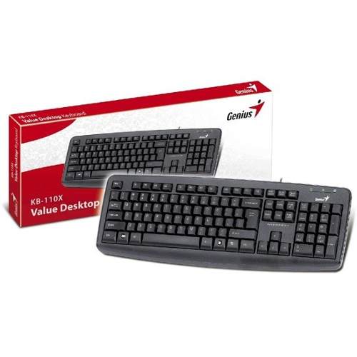 Teclado Genius KB-110X PS2 Español Negro