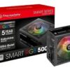 Fuente Thermaltake 500W SMART RGB – 80 Plus