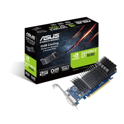 Placa de Video 2Gb PCI-E Asus GeForce GT1030 GDDR5
