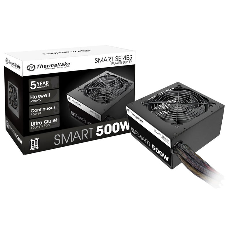 Fuente Thermaltake 500W SMART WHITE SPD-0500P - 80 Plus