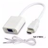 Adaptador HDMI Macho a VGA Hembra + Audio Netmak