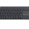 Teclado Logitech Mini k400 Plus USB WiFi Negro