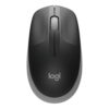 Mouse Logitech Optico m190 Negro y Gris WiFi