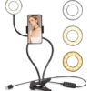 Aro de Luz Selfie c/Tripode c/Base para Celular USB Aro de Luz Selfie c/Tripode c/Base para Celular USB