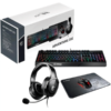 Teclado + Mouse + Auriculares + Pad Mouse Adventure 202 MSI