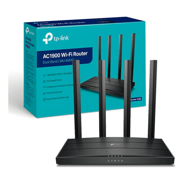 Router 4P WiFi Tp-Link Archer C80 - AC1900 - Dual-Band