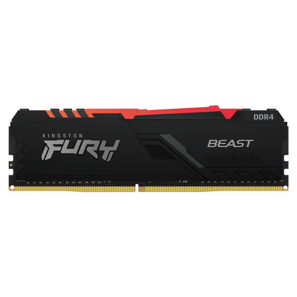 Memoria DDR4 3600Mhz 16 GB Kingston HyperX FURY Beast RGB Negra