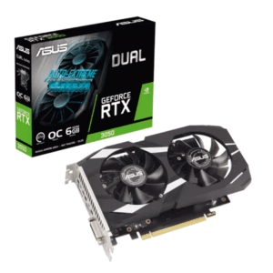 Placa de Video 6Gb PCI-E ASUS DUAL RTX OC 3050 GDDR6