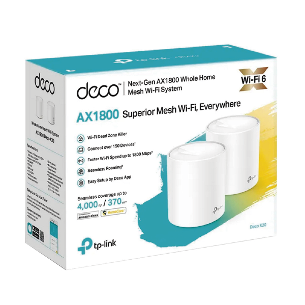 Router AP Wifi Mesh TP-Link AX1800 DECO X20 (2Pack)