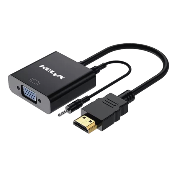 Adaptador HDMI Macho a VGA Hembra Audio Kelyx