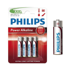 Pilas AAA Philips Alcaline Larga Duración Blister x 4