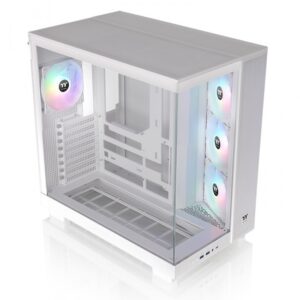 Gabinete Thermaltake View 380 Xl Tg Argb Snow White Tempered Glass