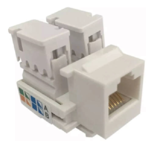 Conector Jack RJ45 Cat5e Blanco GLC