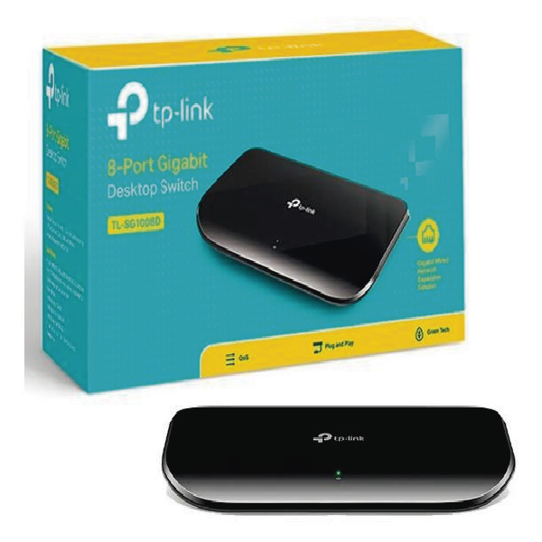 Switch 8P 10/100/1000 TL-SG1008D TP-Link Switch 8P 10/100/1000 TL-SG1008D TP-Link