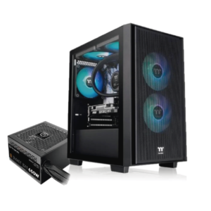 Gabinete + Fuente Versa H16 TG ARGB Negro + Fuente 650W BX1 80+ Bronze – Thermaltake