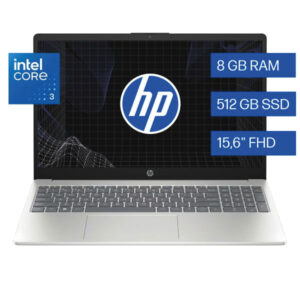 Notebook 15.6″ HP 15 FD0331LA – Intel Core 3 100U – 8Gb DDR5 – 512Gb – Win11H